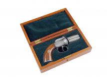A Cased Pepperbox Revolver by Nock 
