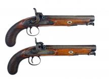 A Pair of Percussion Officers Pistols by Blanch