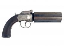 A Huge Carbine Bore Pepperbox Revolver