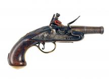 An Early Flintlock Pocket Pistol by Roce Co. 