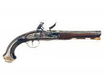 An Unusual Flintlock Holster Pistol.