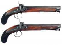 A Pair of Percussion Officers Pistols