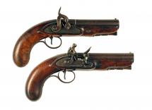 A Pair of Irish Overcoat Pistols