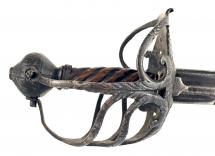 A Scarce Mortuary Sword with Pierced Blade