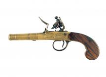 A Flintlock Cannon Barrel Pocket Pistol by Joyner