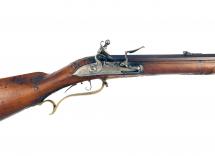 A Flintlock Jager Rifle Dated 1738.