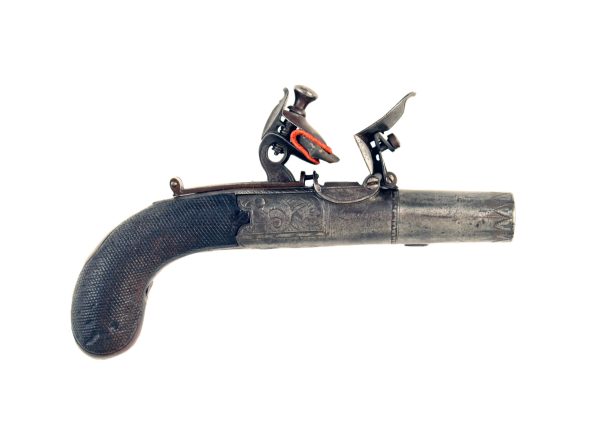 A Round Framed Flintlock Pocket Pistol - Image 2