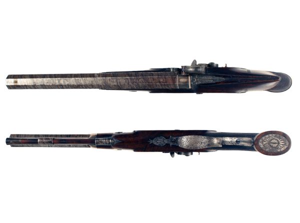 A Percussion Duelling Pistol by Mortimer - Image 3