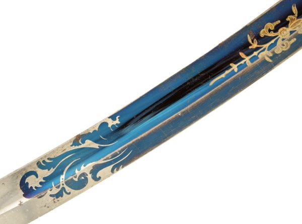 A Very Good Blue and Gilt Sword - Image 3