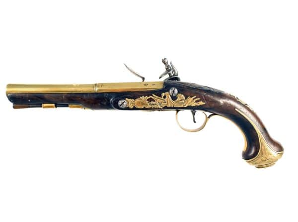 A Brass Barrelled Flintlock Holster Pistol - Image 3
