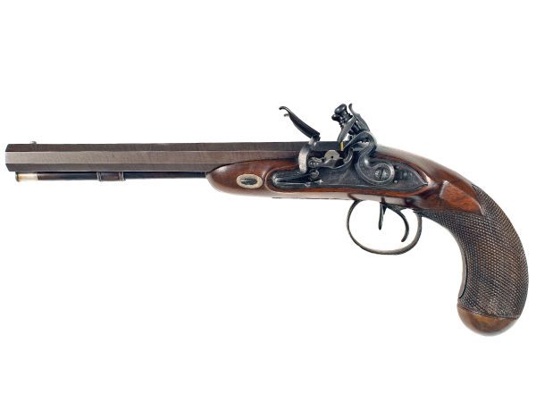 A Flintlock Howdah Pistol by Barton