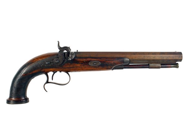 An unusual pair of Percussion Duelling Pistols - Image 3
