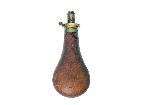A Very Good Brown Leather Flask. - Image 3