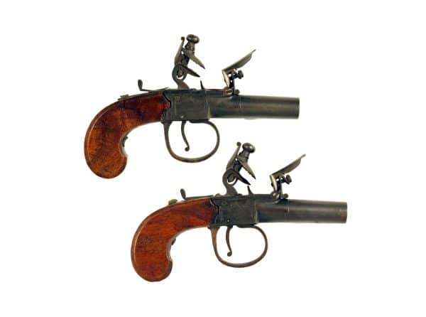 A Very Small Pair of Pistols signed Twigg. - Image 2