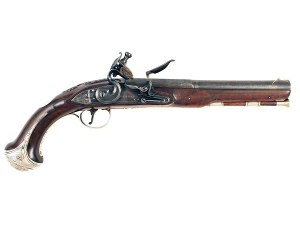A Fine Silver Mounted Holster Pistol
