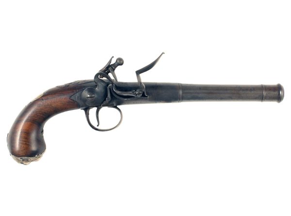 A Pair of Silver Mounted Queen Anne Pistols - Image 3