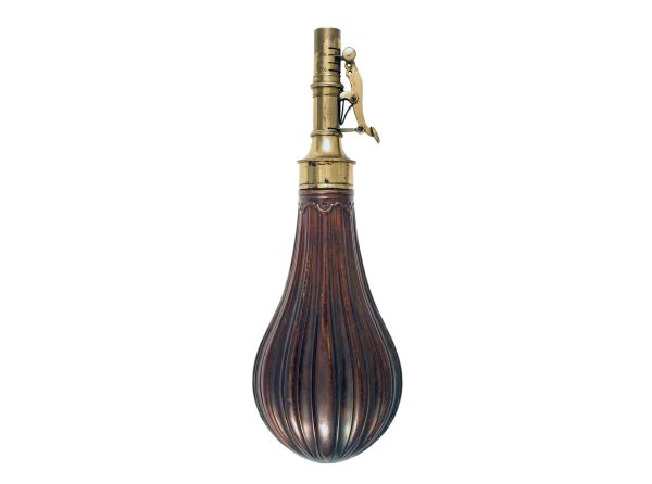 A Large Fluted Rifle Flask.