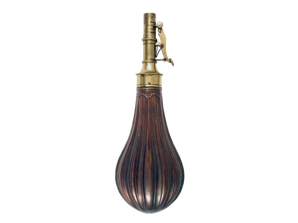 A Large Fluted Rifle Flask.