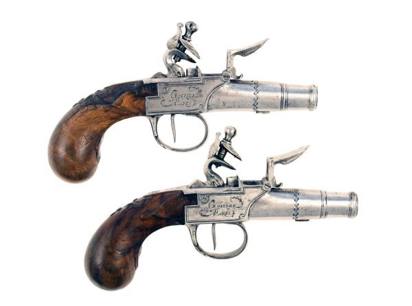 A Good Pair of French Flintlock Pocket Pistols - Image 3