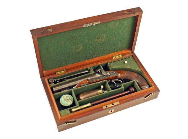 A Fine Cased Double Barrel Pistol - Image 2