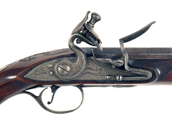 A Good Silver Mounted Holster Pistol by Hadley - Image 2
