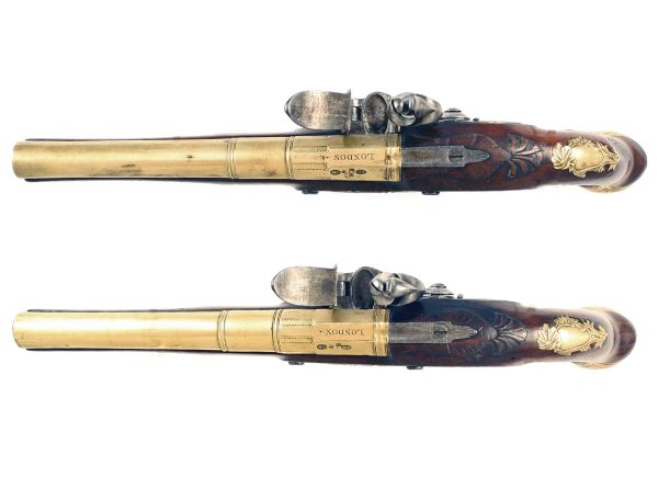 A Pair of Brass Barrelled Holster Pistols - Image 3