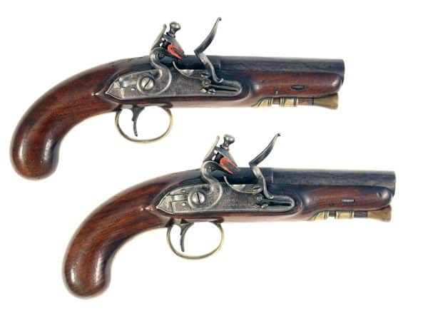 A Rare Pair of Mail Coach Inspectors Pistols
