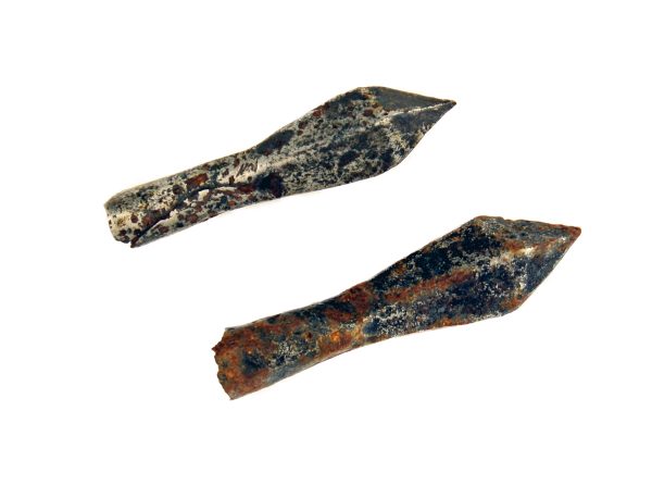 Two Medieval Iron Crossbow Bolts