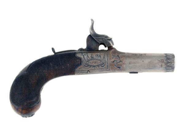 A Crisp Percussion Pocket Pistol by Ellis of London
