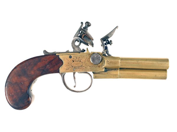 A Scarce Three Barrelled Pistol - Image 3
