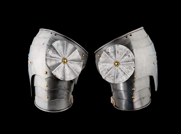 A Pair Of 'Alla Tadesca' Pauldrons