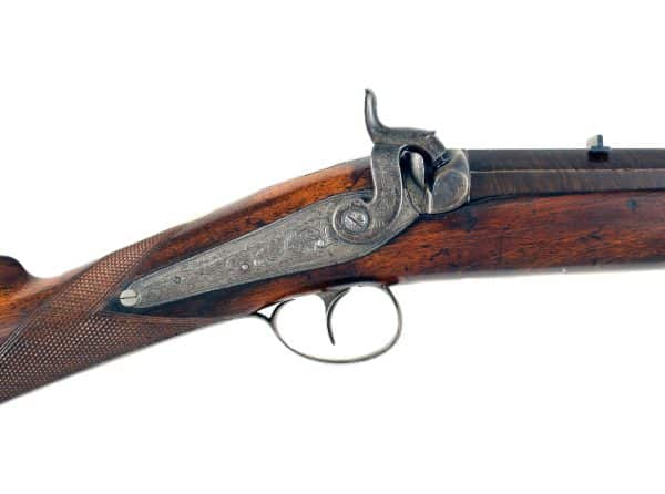 A Percussion Rifle by Elwell of Birmingham