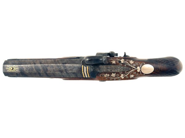 A Fine Silver Inlaid Pistol - Image 3