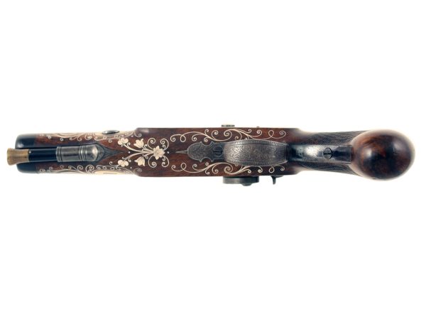 A Fine Silver Inlaid Pistol - Image 4