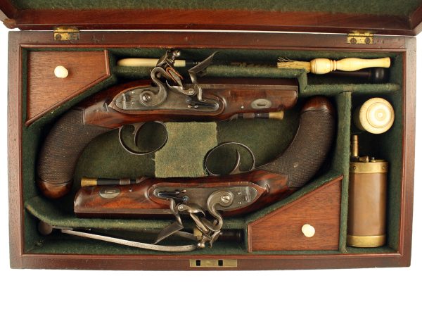 A Cased Pair of Carriage Pistols - Image 2