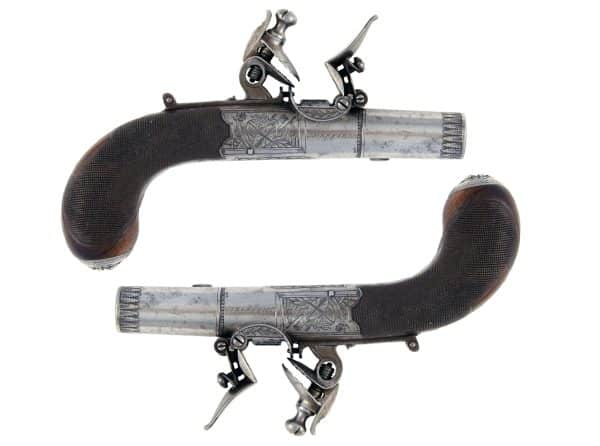 A Cased Pair of Pocket Pistols - Image 3