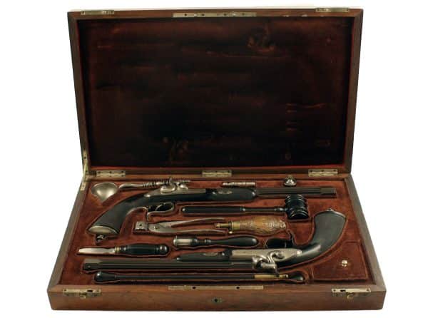 A Cased Pair of Duelling Pistols