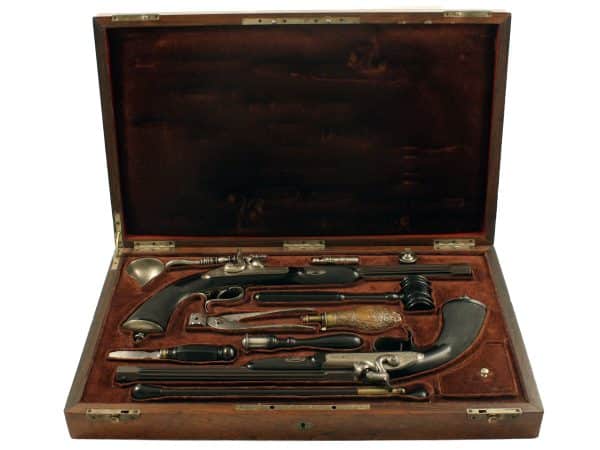 A Cased Pair of Duelling Pistols