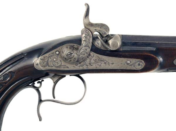 A Cased Pair Of Duelling Pistols - Image 4