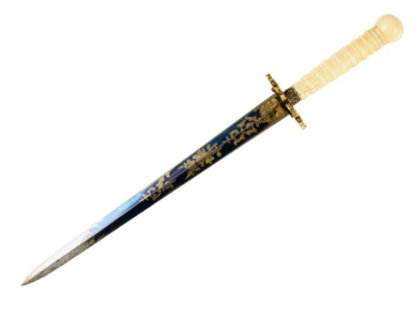A Fine Blue & Gilt Naval Dirk - Image 2