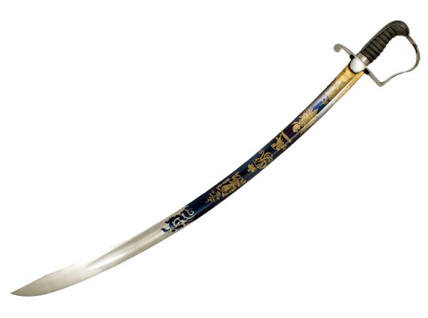 A Fine 1796 Blue & Gilt Sword - Image 4