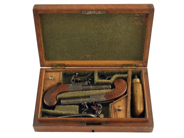 A Cased Pair Of Pocket Pistols