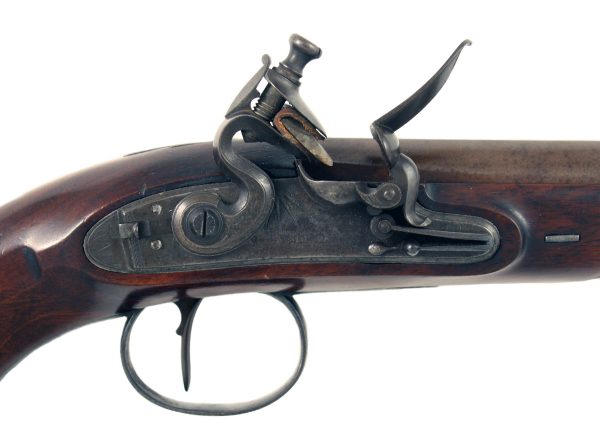 A Barton Flintlock Officers Pistol - Image 3
