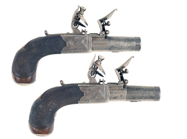 A Pair of Flintlock Pocket Pistols by Briggs - Image 2