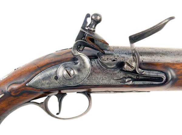 An Early Flintlock Holster Pistol by Griffin - Image 3