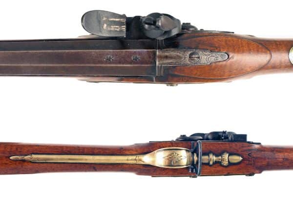 A Flintlock Officers Musket by Parr. - Image 4