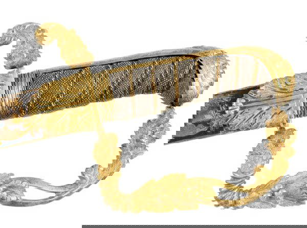 An Unusual Blue & Gilt Sword - Image 2