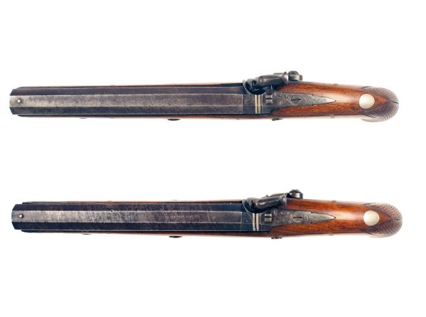 A Cased Pair of Percussion Officers Pistols - Image 4