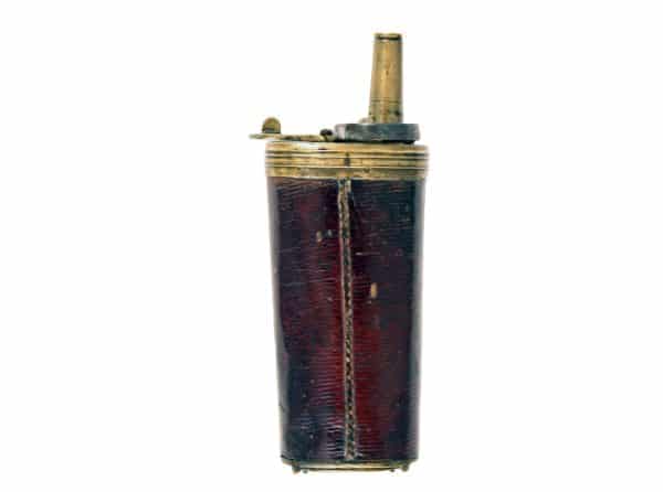 A Red Leather Pistol Flask - Image 3