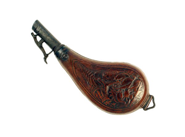 A Kidney Shaped Shot Flask - Image 2